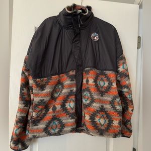 Buc-ees Full-Zip Aztec Fleece Jacket Size XL Multicolor women’s